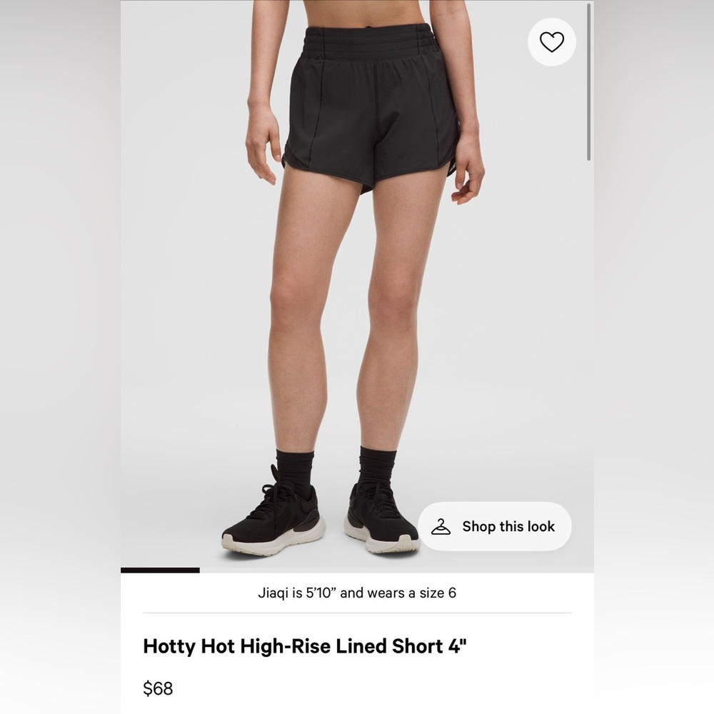 Lululemon Black Hotty Hot Shorts